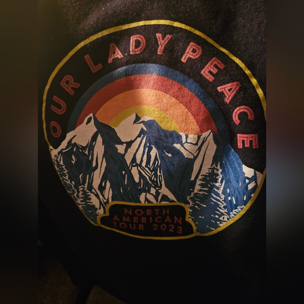Our Lady Peace 2023 North American Tour Sweatshirt. Black. Medium. 19ptp - Picture 2 of 5